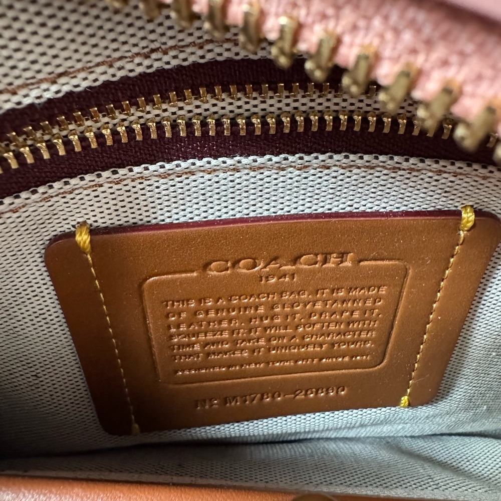 Coach 1941 Rogue 31 Rivet Pink TeaRose Glovetanned Pebbled Leather Bag, NWOT - Picture 12 of 14